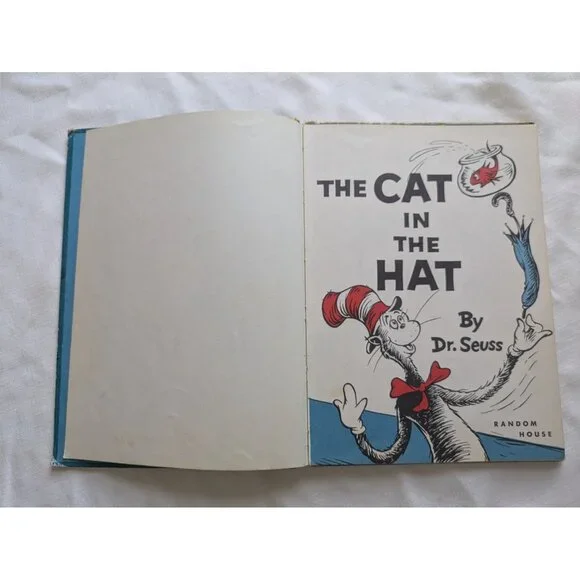 The Cat in the Hat by Dr. Seuss - FIRST EDITION THIRD PRINTING 1957 1st Vintage